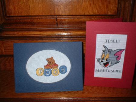 des cartes d'anniversaires